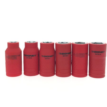  SIGNET シグネット 絶縁ソケットセット KE81611 レッド x イエロー
