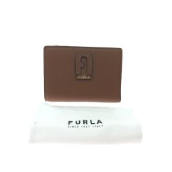 ▼▼ FURLA フルラ レディース 二つ折り財布 DAFNE ダフネ コンパクトウォレット WP00242 ブラウン Aランク