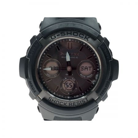 CASIO カシオ メンズ腕時計 タフソーラー 電波ソーラー G-SHOCK Gショック デジアナウォッチ AWG-M100SBB-1AJF