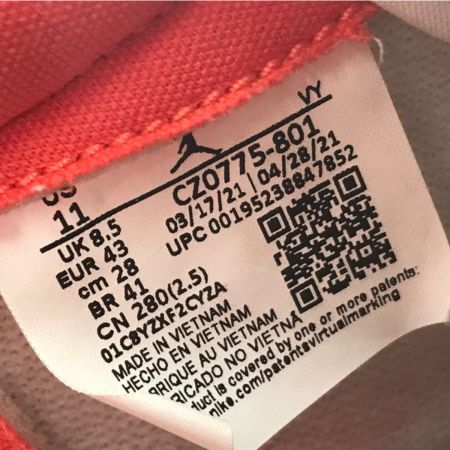  NIKE ナイキ AIR JORDAN 1 LOW OG CZ0775-80 オレンジ