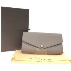 ▼▼ LOUIS VUITTON ルイヴィトン レディース長財布 モノグラム アンプラント ポルトフォイユ サラ トゥルトレール M68708 グレージュ Bランク