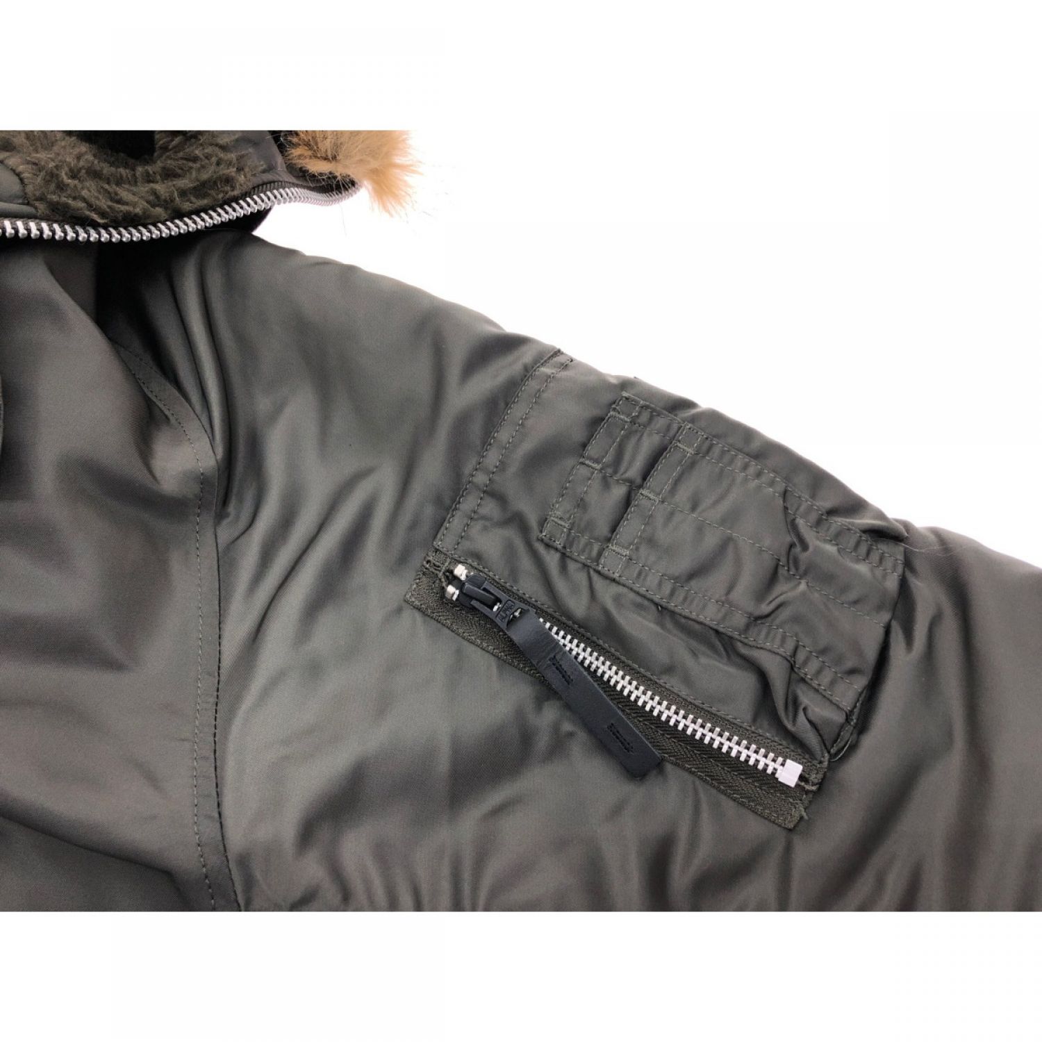 中古】 ALPHA INDUSTRIES メンズ フライトジャケット N-B2 ファー付