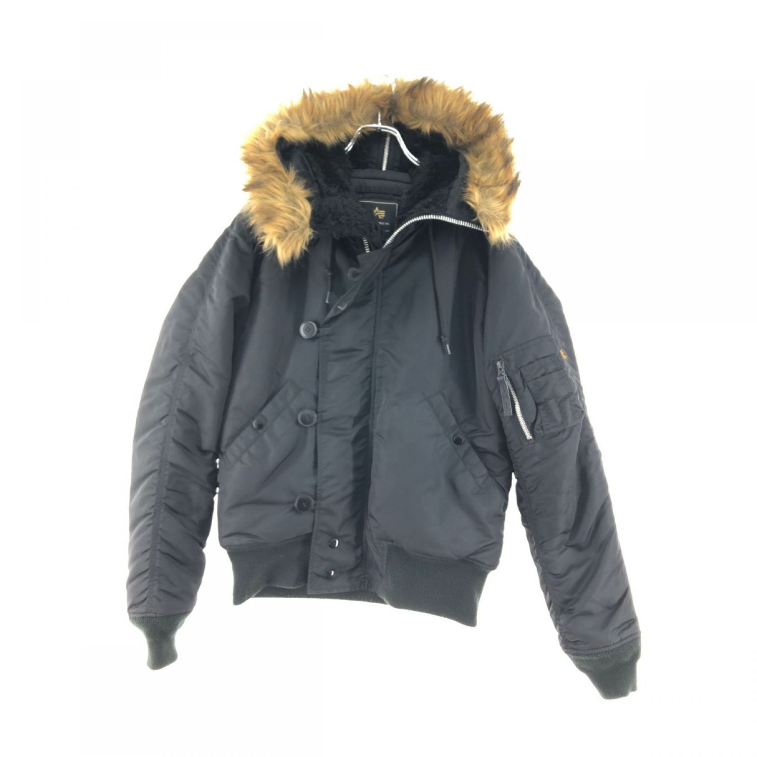 中古】 ALPHA INDUSTRIES メンズ フライトジャケット N-B2 ファー付