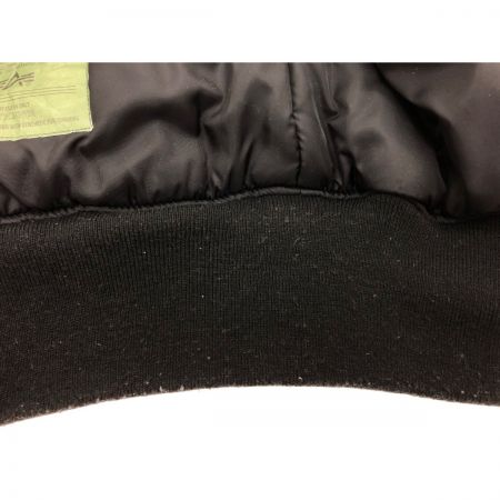  ALPHA INDUSTRIES メンズ フライトジャケット N-B2 ファー付 フード Lサイズ ブラック