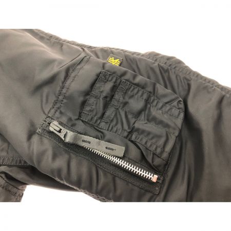  ALPHA INDUSTRIES メンズ フライトジャケット N-B2 ファー付 フード Lサイズ ブラック