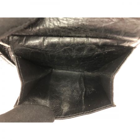  SAINT LAURENT(Yves Saint Laurent) メンズ 二つ折り財布 型押し レザー  463249 ブラック