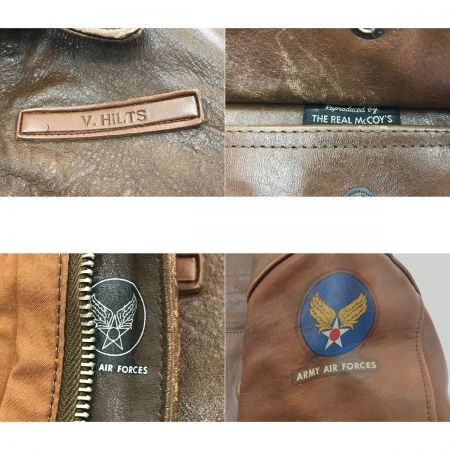  THE REAL McCOY'S ザリアルマッコイス フライトジャケット SIZE 34 A-2JKT ブラウン