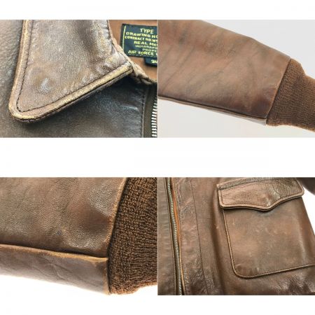  THE REAL McCOY'S ザリアルマッコイス フライトジャケット SIZE 34 A-2JKT ブラウン