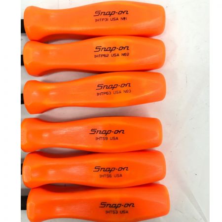  Snap-on スナップオン ハンドツール ドライバー6本セット IHT-60K オレンジ