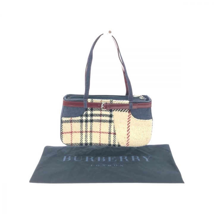 BURBERRY バーバリー レディース ハンドバッグ デニム×ウール ｜中古｜なんでもリサイクルビッグバン