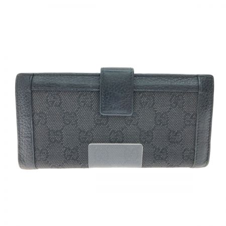  GUCCI グッチ レディース長財布 二つ折り ダブルホック GG モノグラム キャンバス 231839 ブラック