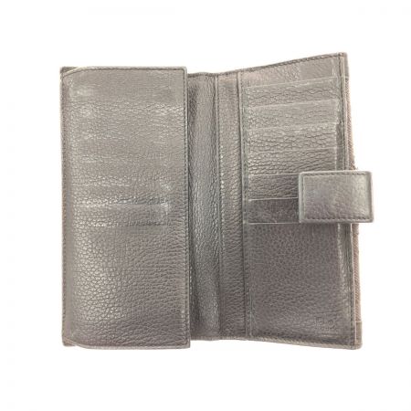  GUCCI グッチ レディース長財布 二つ折り ダブルホック GG モノグラム キャンバス 231839 ブラック