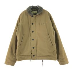 ▼▼ TOYO ENTERPRISE CO.,LTD. 東洋エンタープライズ デッキジャケット N-1 サイズL BR12031 カーキ Cランク