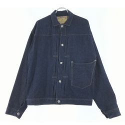 ▼▼ ヘラーズカフェ Heller’s cafe カバーオール SIZE 40 ネイビー Bランク