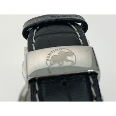  HUNTING WORLD ハンティングワールド メンズ腕時計 クオーツ イリス クロノグラフ HW-913 ブラック