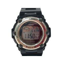 ▼▼ CASIO カシオ レディース腕時計 電波ソーラー Baby-G  BGR-3003 ブラック Bランク