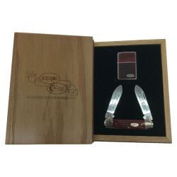 ▼▼ ZIPPO ジッポ POCKET WORN ナイフセット 木箱付属 Sランク