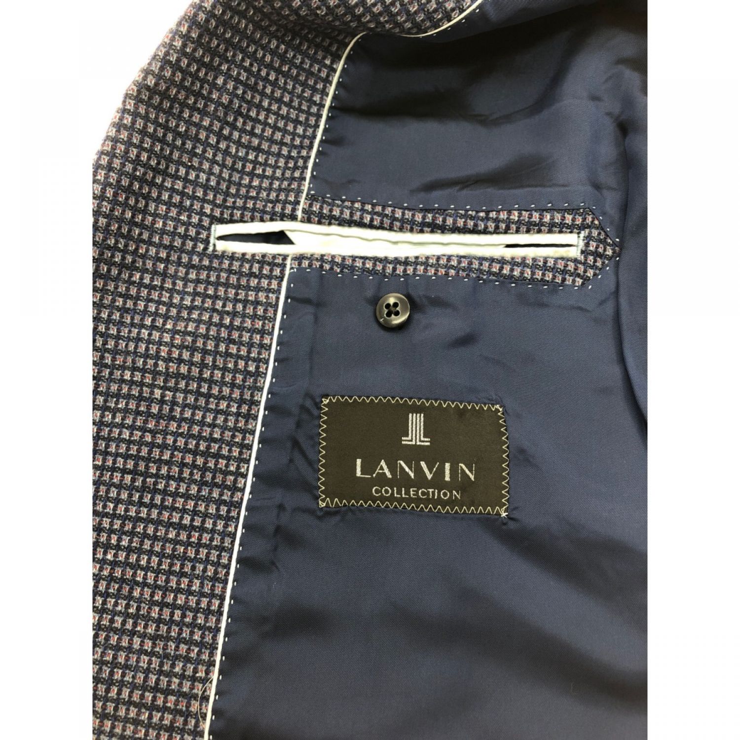 中古】 LANVIN ランバン メンズ テーラードジャケット ウール カシミア