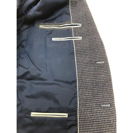  LANVIN ランバン メンズ テーラードジャケット ウール カシミア混 日本製 ネイビー