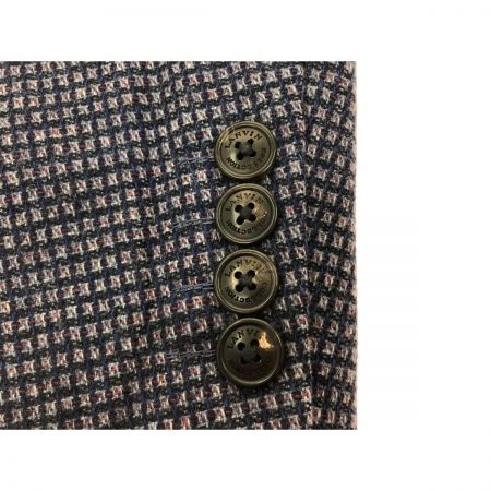  LANVIN ランバン メンズ テーラードジャケット ウール カシミア混 日本製 ネイビー