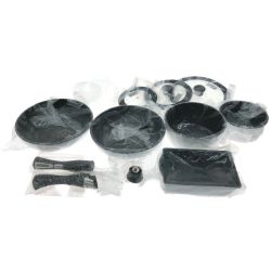 ▼▼  アイリスオーヤマ ISN-SE12 ダイヤモンドコートパン マーブル IH対応 12点セット ホワイト Aランク