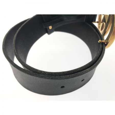  GUCCI グッチ レディース ベルト レザー GGバックル 409416 ブラック