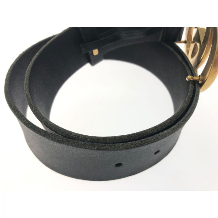 GUCCI グッチ レディース ベルト レザー GGバックル 409416 ブラック  