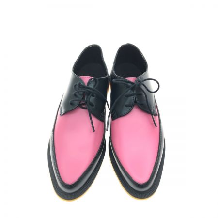  Dr.Martens ドクターマーチン Uチップ ユニセックス SIZE 25cm 革靴 aw006 ブラック×ピンク