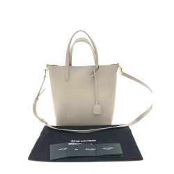 ▼▼ SAINT LAURENT(Yves Saint Laurent) レディース 2WAYバッグ トイショッピング ショルダー トート  498612 ベージュ Aランク