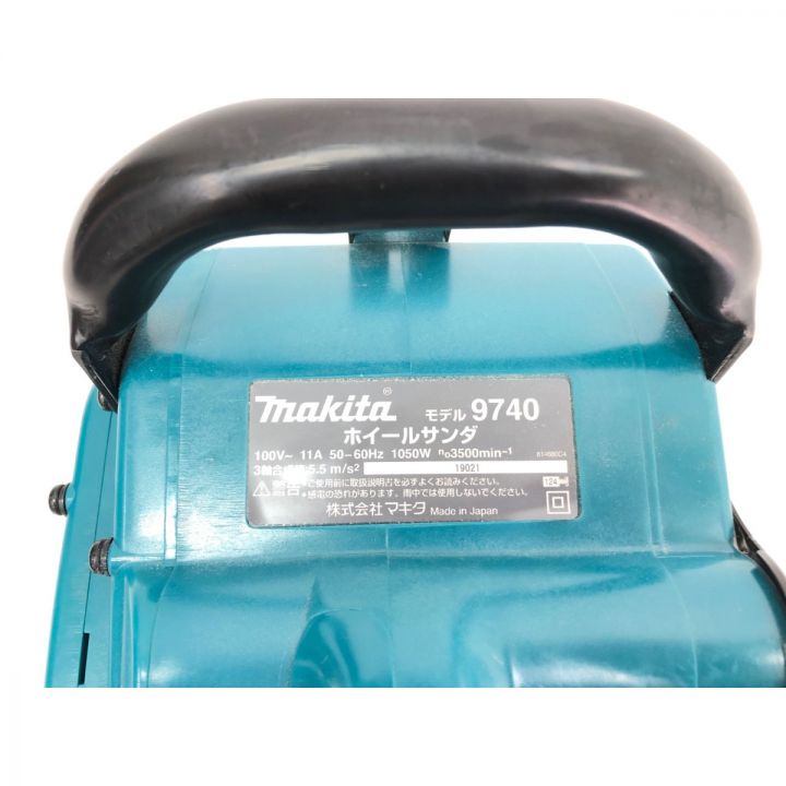 MAKITA マキタ 電動工具 ホイールサンダー ナイロンブラシホイール・ブレーキ付 通電チェックOK 木箱入り 9740 ｜中古｜なんでもリサイクルビッグバン