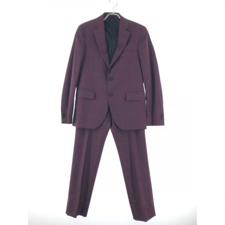  VERSACE ベルサーチ メンズ セットアップスーツ シングル センターベント ウール モヘア混 サイズ46 A77301 パープル