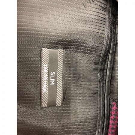  VERSACE ベルサーチ メンズ セットアップスーツ シングル センターベント ウール モヘア混 サイズ46 A77301 パープル