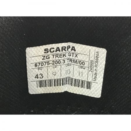  SCARPA スカルパ ZGトレックGTX GORE-TEX ネイビー SIZE 26.5cm