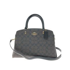  COACH コーチ レディース 2WAYバッグ ショルダー ハンドバッグ シグネチャー アウトレット 91495 ブラウン Bランク
