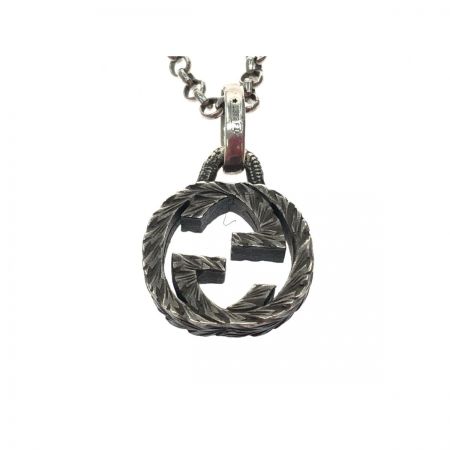  GUCCI グッチ ユニセックス ネックレス シルバー925 インターロッキング GGロゴ 7g 