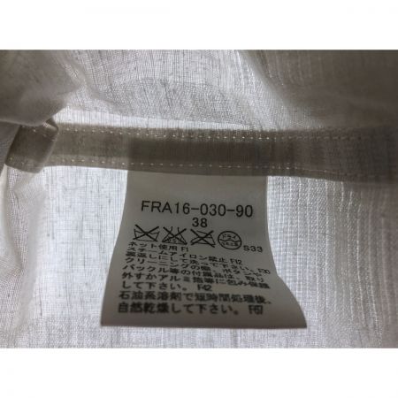  BURBERRY LONDON バーバリーロンドン レディース コート ジャケット キラキラ トレンチコート 麻混 リネン サイズ38 アイボリー