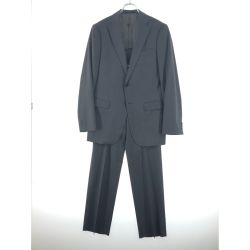 ▼▼ armani collezioni メンズ セットアップスーツ サイドベンツ サイズ46 グレー Bランク