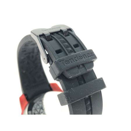  tendence メンズ腕時計 クオーツ クロノグラフ アルテックガリバー TY146002 ブラック×レッド