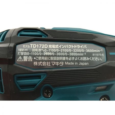  MAKITA マキタ インパクトドライバ TD172DRGX