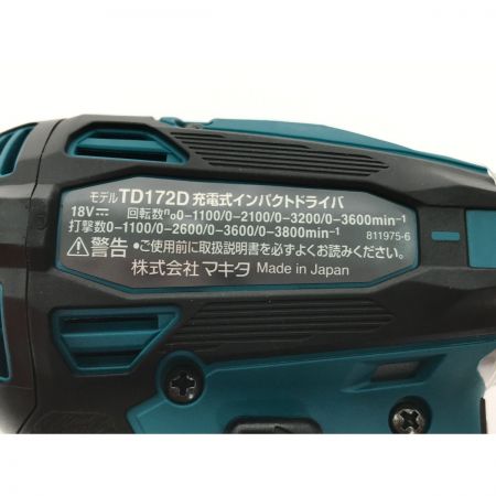  MAKITA マキタ インパクトドライバ TD172DRGX