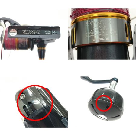  SHIMANO シマノ スピニングリール 15ﾂｲﾝﾊﾟﾜｰSW 6000PG 03319