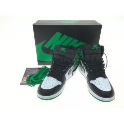 ▼▼ NIKE ナイキ エアジョーダン1 レトロ ハイ OG "セルティックス DZ5485031 ブラック×グリーン Aランク