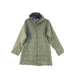 ▼▼ mont･bell モンベル レディース ナイロン サーマランドコート リバーシブル Mサイズ 1101444 グリーン Bランク