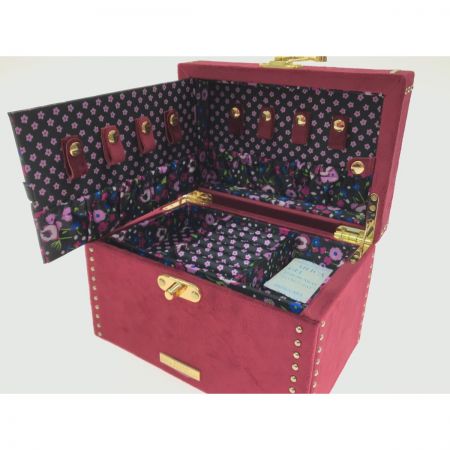  ANNA SUI アナスイ フランフラン ジュエリーボックスS ジュエリーボックスL 2点セット ダークレッド