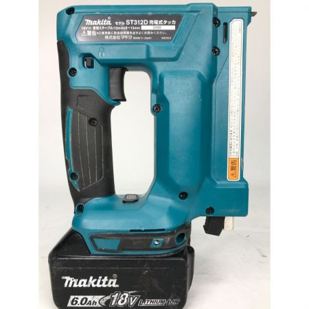  MAKITA マキタ 電動タッカ ST312D グリーン バッテリー1個 充電器付き