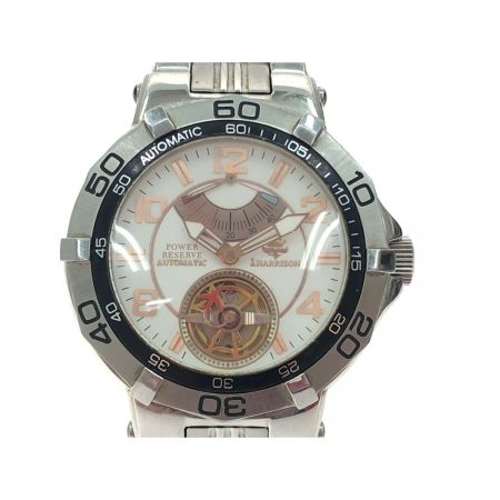  J.HARRISON メンズ腕時計 自動巻き POWER RESERVE パワーリザーブ クロノグラフ スケルトン J.H-007