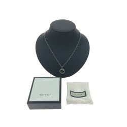 ▼▼ GUCCI グッチ ユンセックス アクセサリー ネックレス インターロッキングG ペンダント Bランク