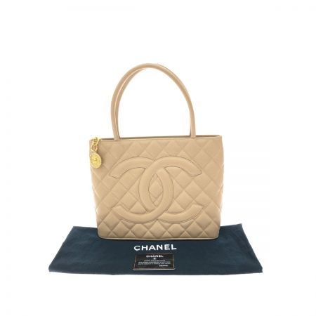  CHANEL シャネル レディース 復刻トート トートバッグ ココマーク キャビアスキン ベージュ