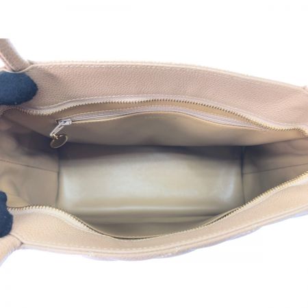  CHANEL シャネル レディース 復刻トート トートバッグ ココマーク キャビアスキン ベージュ