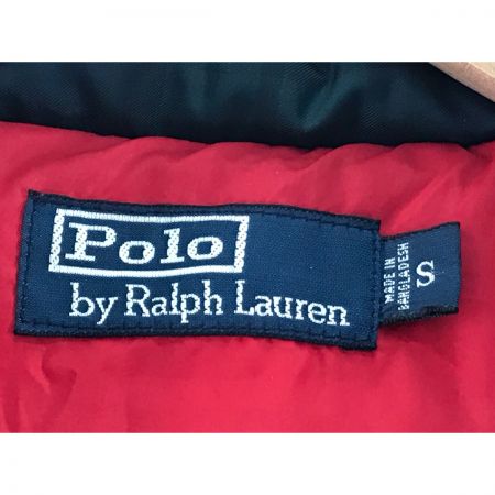  POLO RALPH LAUREN ポロラルフローレン ダウンベスト チェック柄 SIZE S フード欠品 グリーン